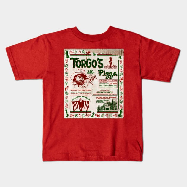 Torgo's Pizza Kids T-Shirt by marlowinc